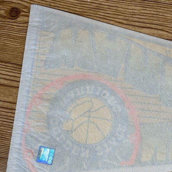 Vintage NBA Golden State Warriors Basketball Pennant WINCRAFT 1990's 30x12” - Picture 13 of 13